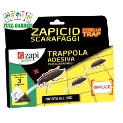 Zapi Debello Trap 3 Trappole Adesive Scarafaggi