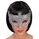 MASCHERA C/GLITTER ARGENTO