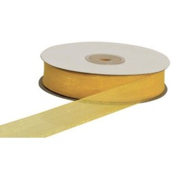 Nastro Organza Mt.50 X 20mm Yellow