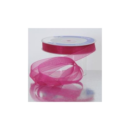 NASTRO ORGANZA MT.50 X 20MM FUXIA