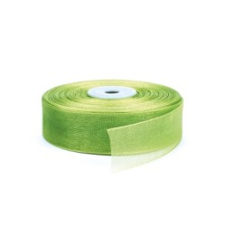 NASTRO ORGANZA MT.50 X 20MM GREEN