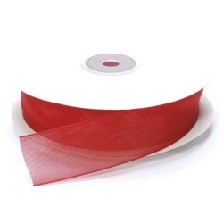 Nastro Organza Mt.50 X 20mm Red