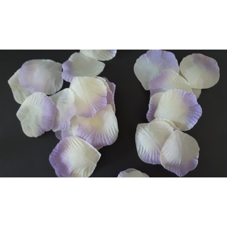 BAG 100 PETALI CREMA/LILLA PICCOLI