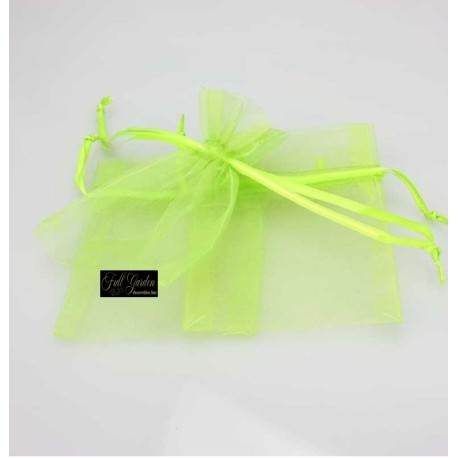 BUSTINA ORGANZA CM 7,5X10 CONF.10 PZ APPLE GREEN