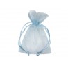 Bustina Organza Cm 7,5x10 Conf.10 Pz Celeste