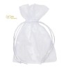 Busta Organza Cm 9x12 White