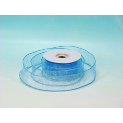 Nastro Organza 25yds X 5cm Avion Blue