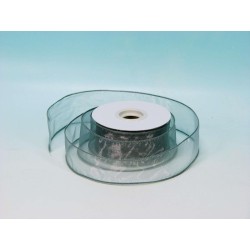 NASTRO ORGANZA 25YDS X 5CM ARGENTO