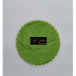 Velo Organza Smerlato Tondo Cm.23 50pz Verde