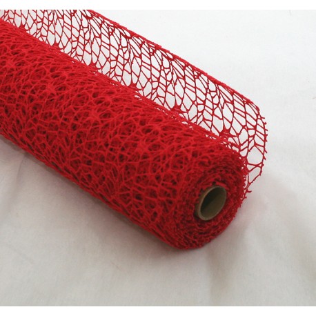 POLYCOTTON NET CM.48X5YDS RED