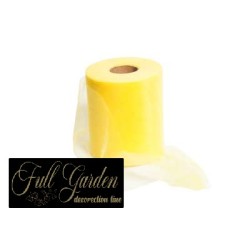 ROTOLO TULLE 100MT H12,5CM GIALLO CH