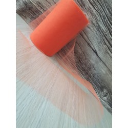 ROTOLO TULLE 100MT H12,5CM ARANCIO