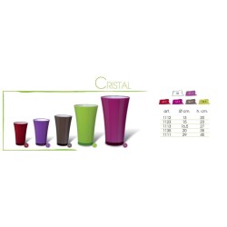 °°°vaso Cristal Xs Bianco Cm.13x20h