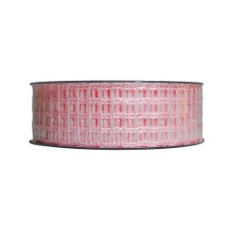 Nastro Rete Luce Rosa Mm.40x20mt