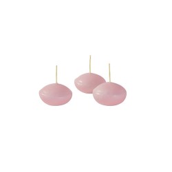 CANDELE GALLEGGIANTI OVALE BUSTA 20PZ ROSA