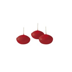 Candele Galleggianti Ovale Busta 20pz Rosso