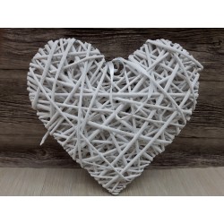 Cuore Rattan Da Append. D.15 Bianco