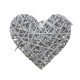 Cuore Rattan Da Append. Cm.7 H2,5 Bianco