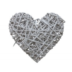 CUORE RATTAN DA APPEND. CM5X2 BIANCO