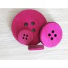 Wood Botton Pz.30 3 Sizes Fuxia