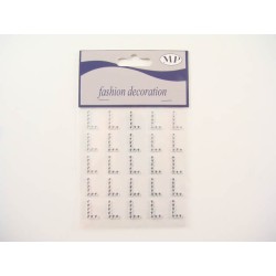 Clear Diam. Lettera (l) Stickers 25pz