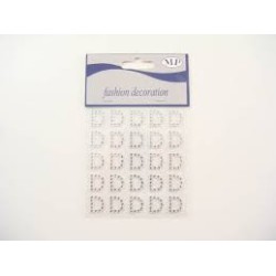 Clear Diam. Lettera (d) Stickers 25pz