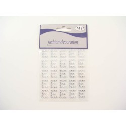 CLEAR DIAM. LETTERA (E) STICKERS 25PZ