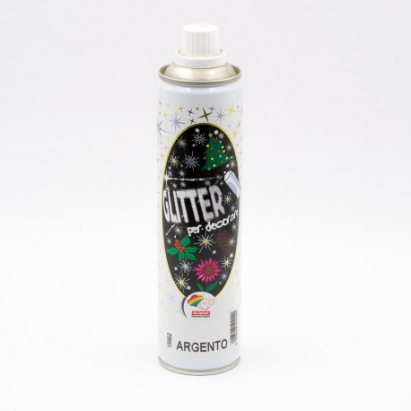 GLITTER SPRAY ARGENTO ML 300