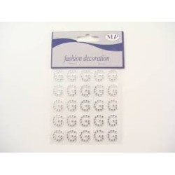 CLEAR DIAM. LETTERA (G) STICKERS 25PZ