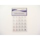 CLEAR DIAM. LETTERA (R) STICKERS 25PZ