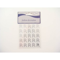 Clear Diam. Lettera (r) Stickers 25pz