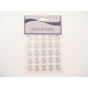 CLEAR DIAM. LETTERA (S) STICKERS 25PZ