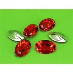 Busta 6pz Oval Diamond Red Mm20x30