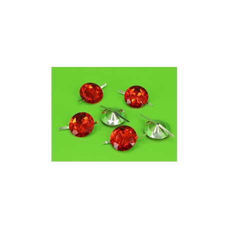 BUSTA 6PZ CIRCLE DIAMOND RED MM20X30