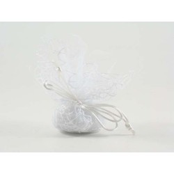 RETE C/ORGANZA WHITE PZ.10