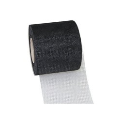 Rotolo Tulle 100mt H12,5cm Nero