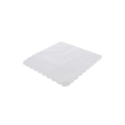 Velo Organza Smerlato Quadro Cm.23 50pz Bianco