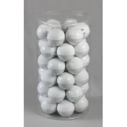 TUBO 36 SFERE VETRO MM.60 WHITE