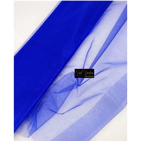 ROLLO DECO ORGANZA CM48X10YDS ROYAL BLUE