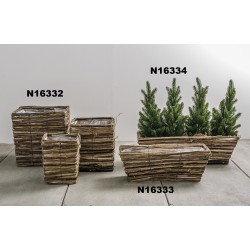 CESTO RETTANGOLARE CM.40X16X14  N16333