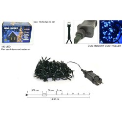 Minilucciole Led 180 Per Esterno Luce Blu