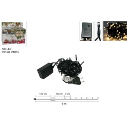 Minilucciole 100led Bianco Caldo Per Interno