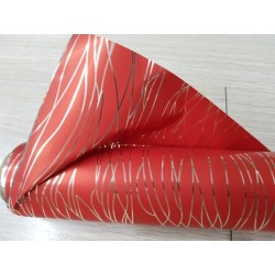 °°°bobina Metal Revival  Rosso/rosso Cm100x25m