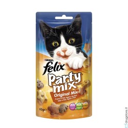 FELIX PARTY MIX ORIGINAL POLLO,FEGATO,TACCHINO 60G