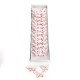 FARFALLA CLIP BIANCA CON CUORI ROSSI CM.13 PZ.12