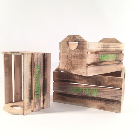 CASSETTE LEGNO S/3 SCRITTA VERDE