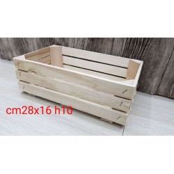 °°°CASSETTA IN LEGNO NATURALE CM28X16 H10