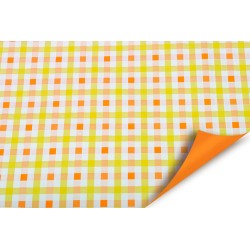 °°°BOBINE PICNIC GIALLO/ARANCIO CM 100X25