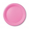 Piattino Dessert Rosa Plastica Pz 25