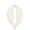 Candelina Glitter N 0 Cm 9.5 Bianca
